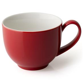 Q TeaCup with Handle Red 10oz x 4