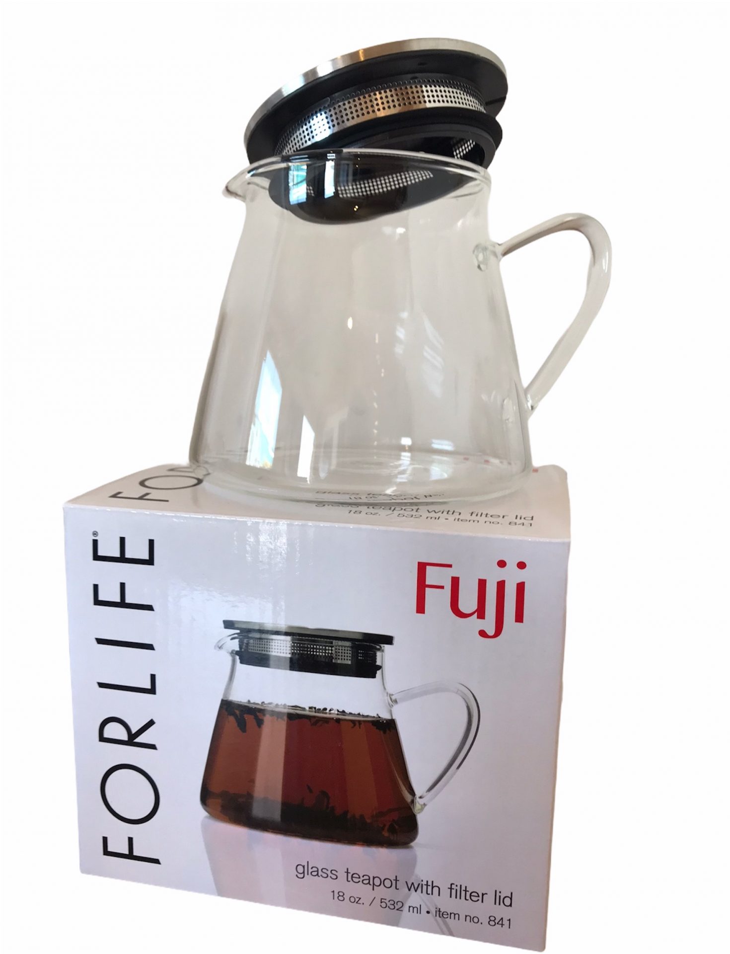 Popular Fuji Glass Teapot with Filter 18oz