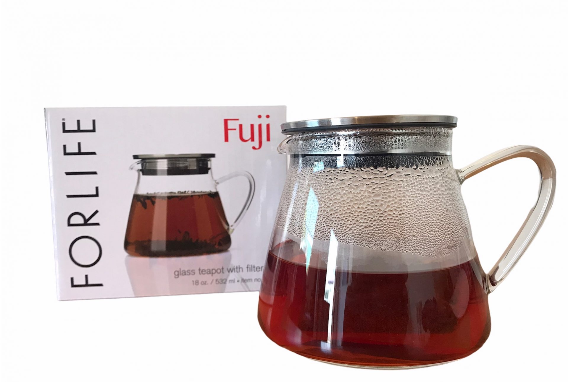 Popular Fuji Glass Teapot with Filter 18oz